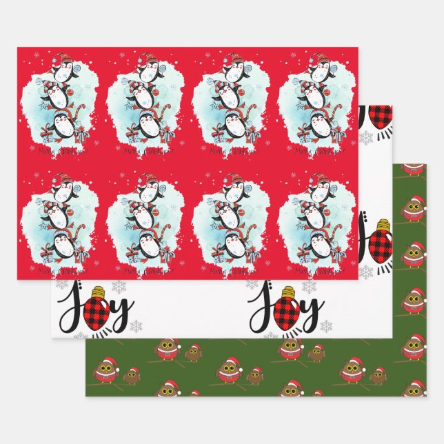 Feuille De Papier Cadeau Noël (Lot)
