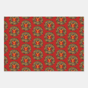 Feuille De Papier Cadeau Noël à Yellowstone -