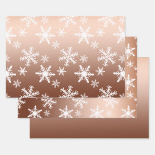 Feuille De Papier Cadeau Noël des Flèches blanches d'or