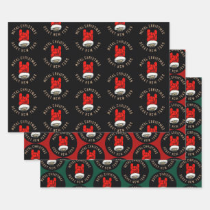 Feuille De Papier Cadeau Noël en métal lourd