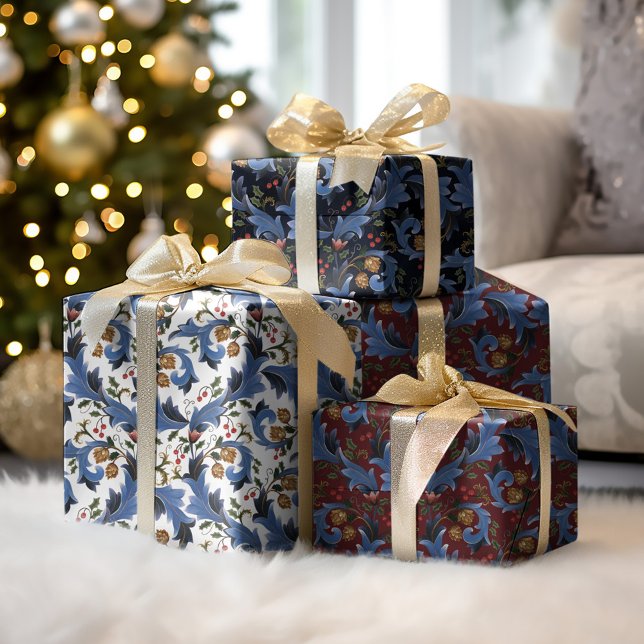 Feuille De Papier Cadeau Noël Fête Ornementale (Créateur téléchargé)