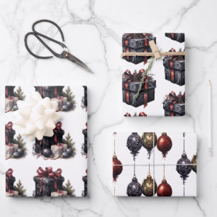 Feuille De Papier Cadeau Noël gothique