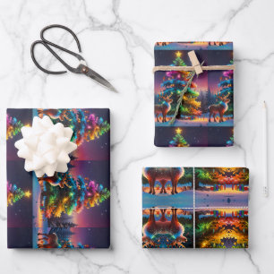 Feuille De Papier Cadeau Noël hiver Wonderland
