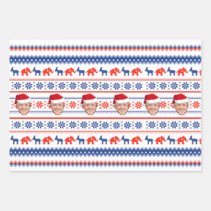 Feuille De Papier Cadeau Noël Joe Biden