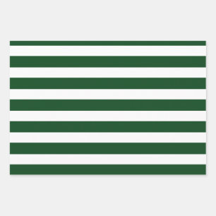 Feuille De Papier Cadeau Noël moderne, couleurs vert et blanc