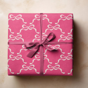 Feuille De Papier Cadeau Noël Pink Vacances modernes