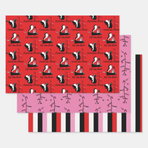 Feuille De Papier Cadeau Noël pue ! Ensemble cadeau de vacances