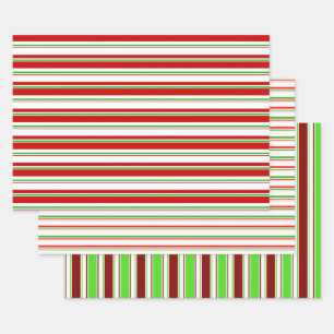 Feuille De Papier Cadeau Noël rouge, blanc, vert inspiré