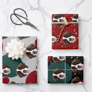 Feuille De Papier Cadeau Noël Saint Bernard