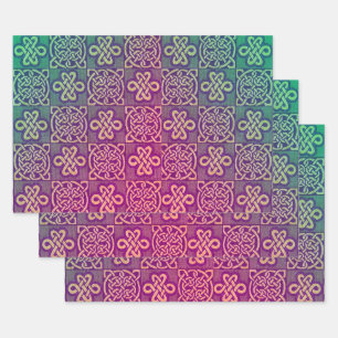 Feuille De Papier Cadeau Noeuds celtiques