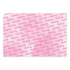 Nom personnalisé rose Personnalisé