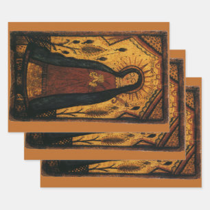Feuille De Papier Cadeau Notre-Dame de Guadalupe par Pedro Antonio Fresquis