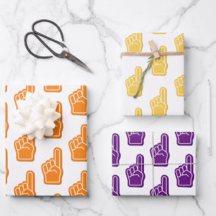 Feuille De Papier Cadeau Nous sommes #1 ! Foam Finger Club Team Spirit Fun