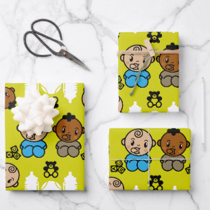 Feuille De Papier Cadeau Nouveau cadeau unique pour bébé