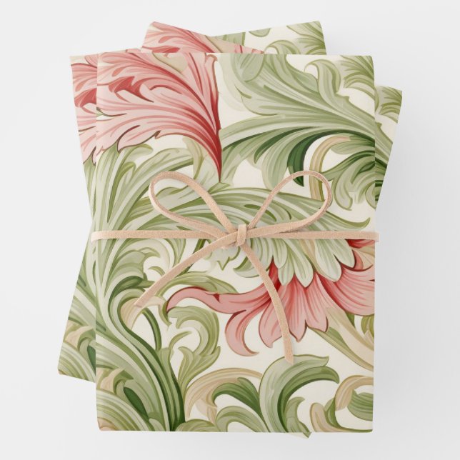 Feuille De Papier Cadeau Nouveau William Morris (En situation)