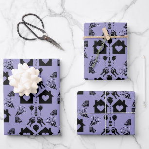 Feuille De Papier Cadeau Nouvelle Maison Chauffe Maison Bienvenue