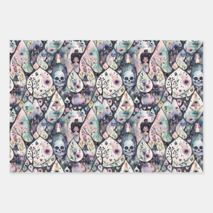 Feuille De Papier Cadeau Nuit d'Halloween enchantée