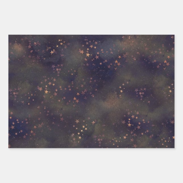Feuille De Papier Cadeau Nuit sans fin (3) (Devant)