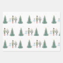 Nutcracker Wrapping Paper- Pastel and Festive