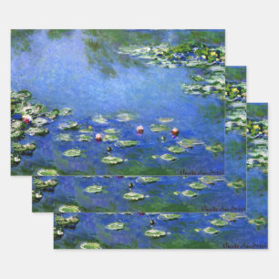 Feuille De Papier Cadeau Nymphéas par Claude Monet, Beaux-Arts Anciens