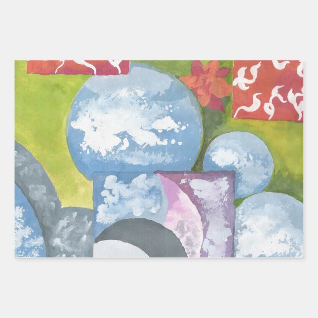 Feuille De Papier Cadeau Observance Folk Art par AnyaC (Devant)