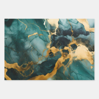 Feuille De Papier Cadeau Obsidian River