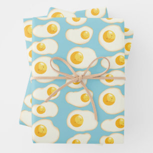 Feuille De Papier Cadeau OEufs au plat