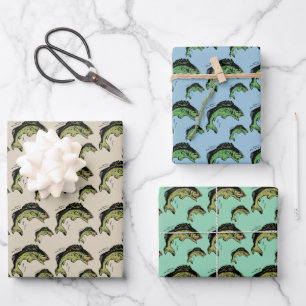 Feuille De Papier Cadeau Offre groupée Motif de basse