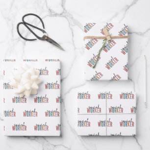 Feuille De Papier Cadeau Offres d'appréciation aux travailleurs sociaux