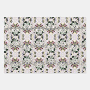 Feuille De Papier Cadeau Oiseaux d'une plume enveloppant volez ensemble feu