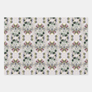 Feuille De Papier Cadeau Oiseaux d'une plume enveloppant volez ensemble feu