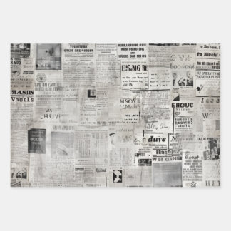 Feuille De Papier Cadeau Old News Revival