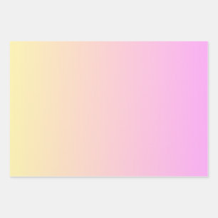 Feuille De Papier Cadeau Ombre rose Et Orange