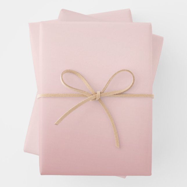 Feuille De Papier Cadeau Ombre rose pâle (En situation)