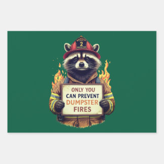 Feuille De Papier Cadeau Only You Can Prevent Dumpster Fires