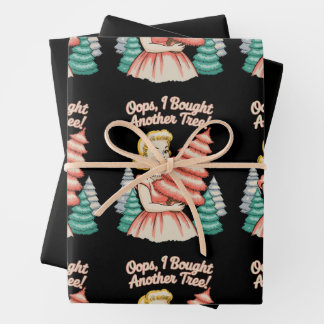 Feuille De Papier Cadeau Oops I Bought Another Tree Funny Xmas Christmas