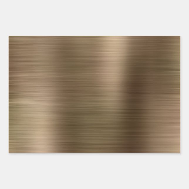 Feuille De Papier Cadeau Or (Devant)
