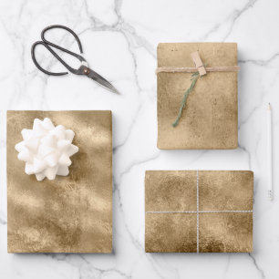 Feuille De Papier Cadeau Or antique