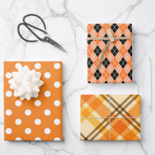 Feuille De Papier Cadeau Orange Spender