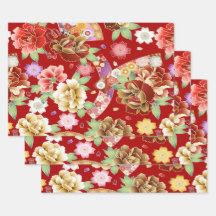Oriental Rouge or rose moderne Floral