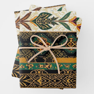 Feuille De Papier Cadeau Ornement d'élégance pour la fête de Kwanzaa