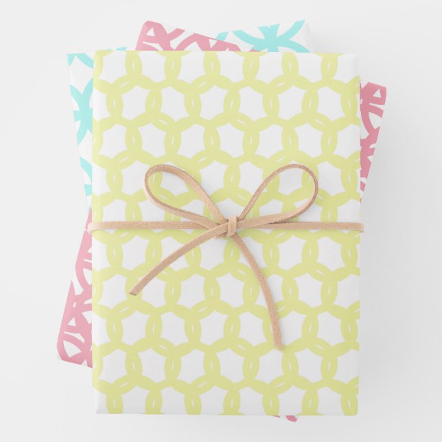 Feuille De Papier Cadeau Pack cadeau Preppy Pretty Pastel (En situation)