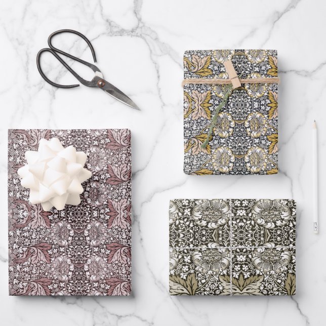 Feuille De Papier Cadeau Pack William Morris (Recto)