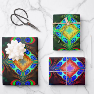 Feuille De Papier Cadeau Pacock