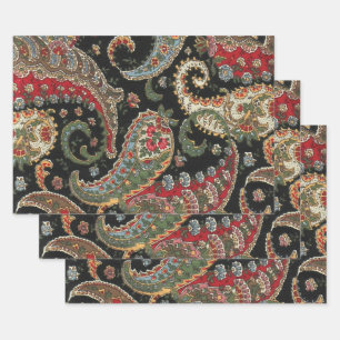Feuille De Papier Cadeau Paisley Fractal