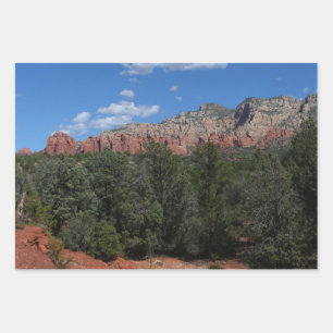 Feuille De Papier Cadeau Panorama de Red Rocks à Sedona Arizona