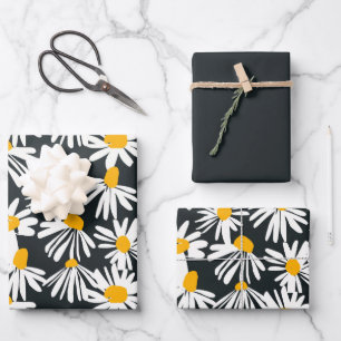 Feuille De Papier Cadeau Papiers d'emballage de fleurs