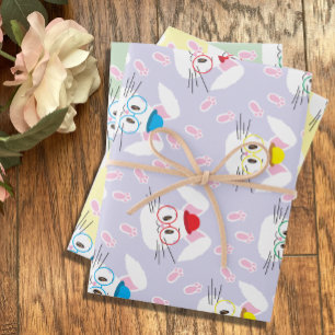 Feuille De Papier Cadeau Papiers d'emballage pour les visages et les pawpri
