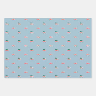 Feuille De Papier Cadeau Parade de Noël du moteur à feu