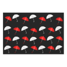 Parapluies rouges, noires et blanches Motifs